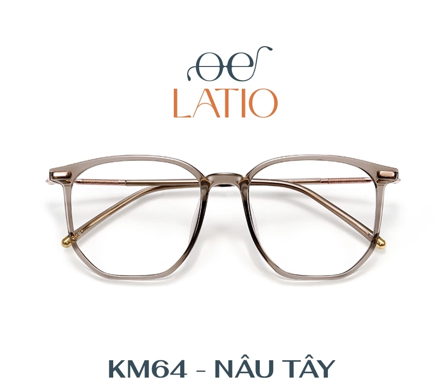 Kính mắt Nữ LATIO, Gọng kính chất liệu TR90 cao cấp, tròng kính có thể đổi màu