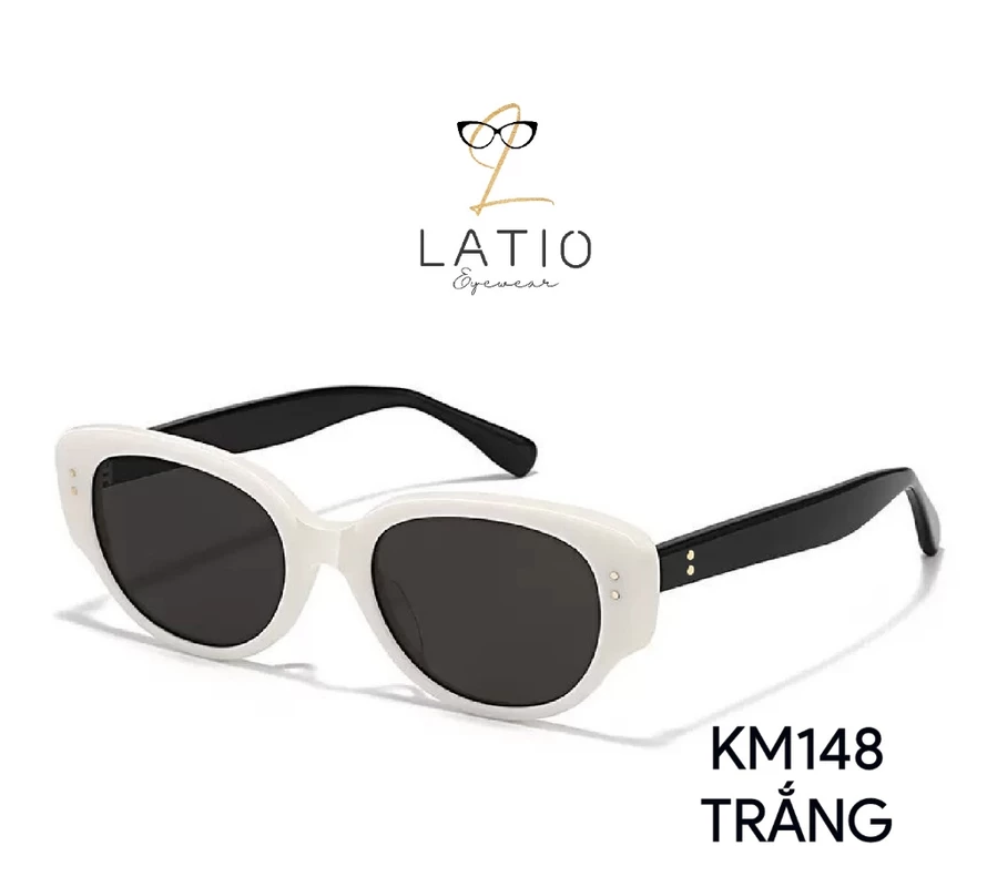 Kính mát LATIO Hot Trend 2026, Kính râm nam nữ Dáng mắt mèo Chất liệu TR90 bền bỉ Chống TIA UV400 - KM148