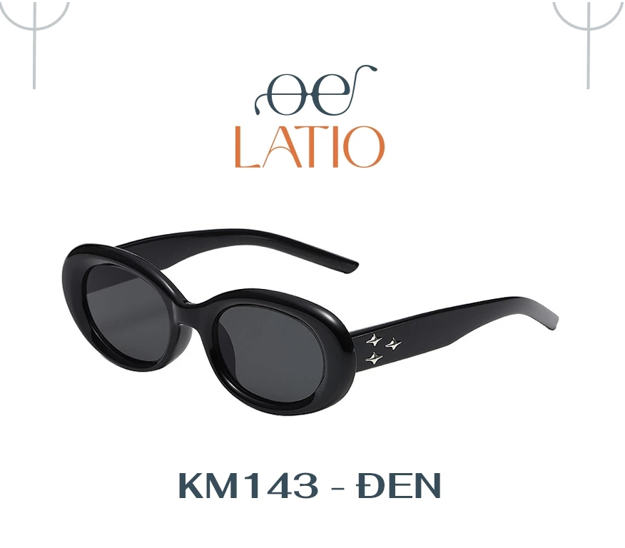 Kính mát mắt mèo LATIO, kính râm phong cách thời trang hiện đại chất liệu nhẹ chống tia UV - KM142